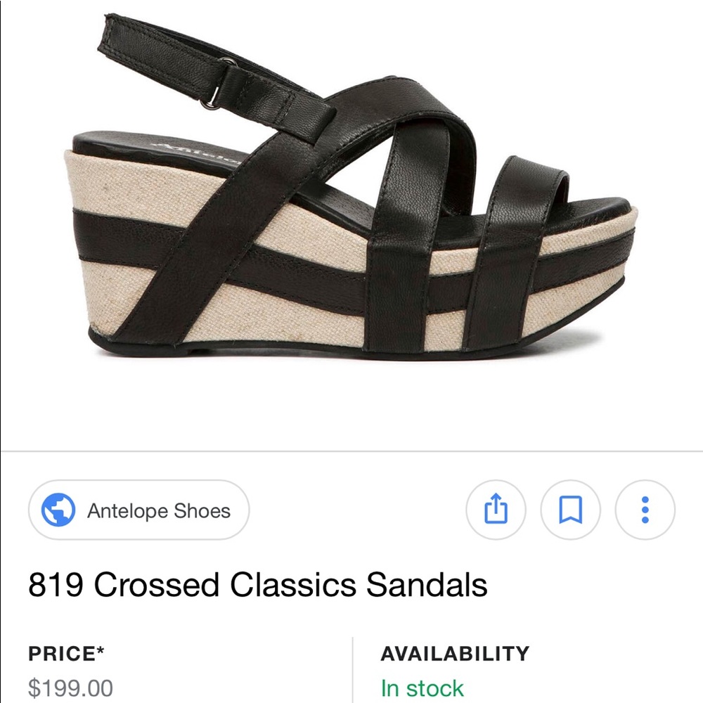 Black and white Antelope Wedges